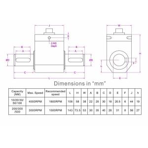 Shaft rotating torque meter for motor testing bench motor torque sensor