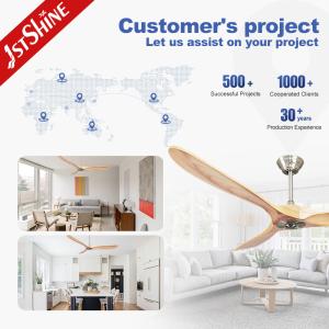 60 inches Modern Design Ceiling Fan with Remote Control and Natural Wind Install