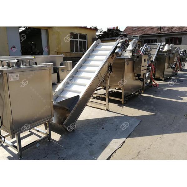 Industrial Automatic Potato Chips Making Machine Electric Heating With High Capacity 200kg/H