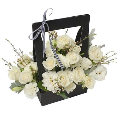 Quality Handmade Waterproof Folding Paperboard Portable Flower Box wholesale