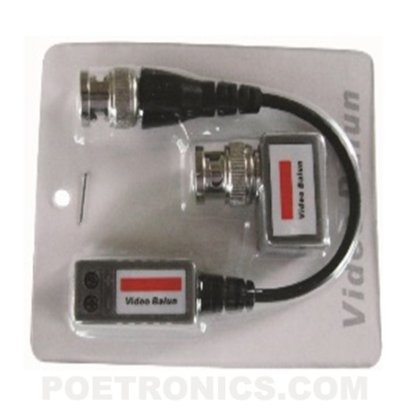 PVB-EM05 (400-600m) BNC Male to Screw Terminal CCTV Passive Video Balun