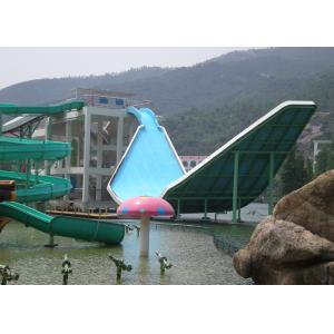 Wave Pool Fiberglass Water Slide / Water Park Playground Equipment