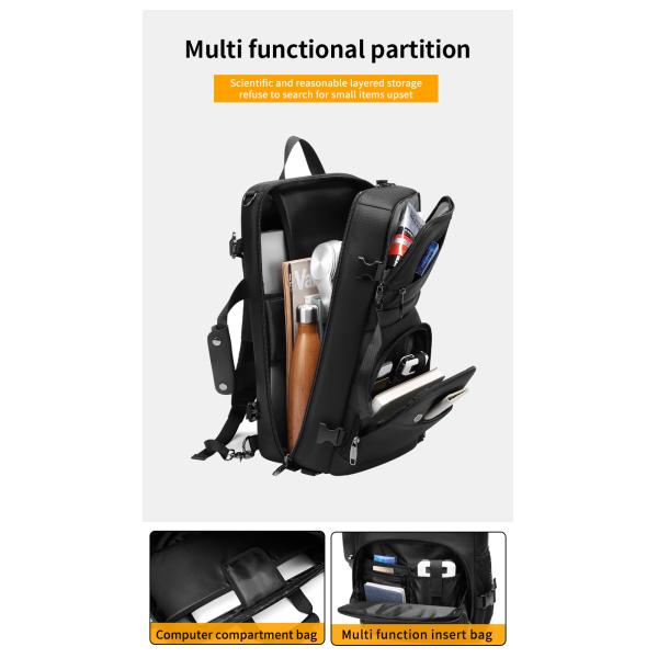 Multifunctional Waterproof Business Backpack Accept Customizable Logo