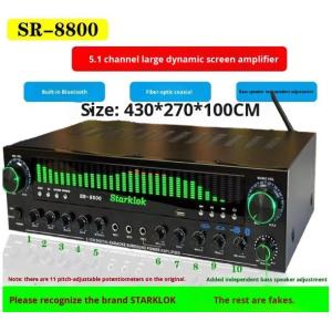 Suit:Cyclone No. 8 Painted Three-Way Home Amplifier Speaker Set with SR8800