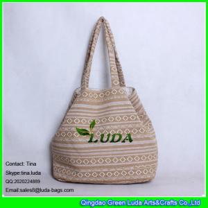 China LUDA Large canvas shopping bag enthic fabric lady shoulder tote bags on sale