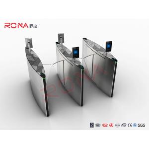 CE Approved Flap Barrier Gate Access Control System For Subway Station