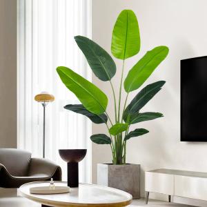 Multiple sizes Tall Bird of Paradise Artificial Tree with Large Trunks and