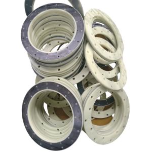 Yellow Pu Coating Roller Poly Wheels High Hardness Custom Service