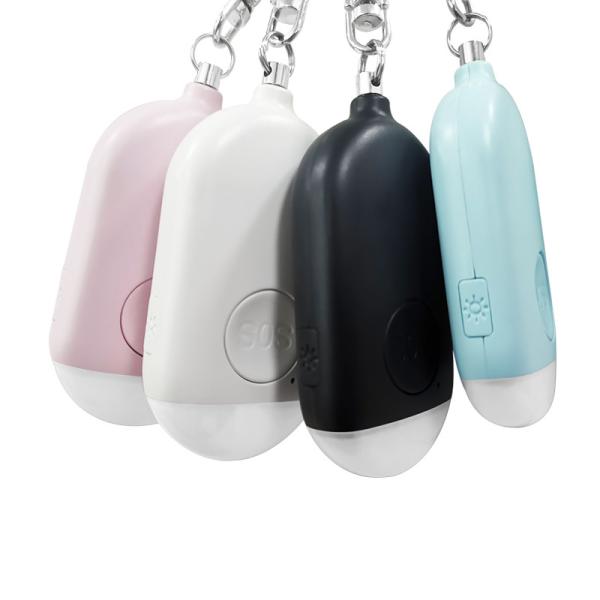 Persoanl Self Defense 130db Loud Siren Led Flash Light Usb Rechargeable Security