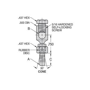 DC / DH Swivel Ball Joint Rod End Bearing Connecting Products Type Wear