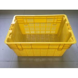 600*400mm Fruit And Vegetable Plastic Crates Stackable Turnover Distribution