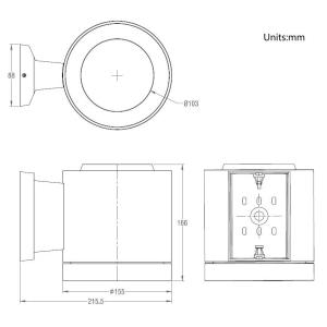 40W IP65 LED Wall Mount Light Fixture Architectural LED Cylinder Wall Downlight