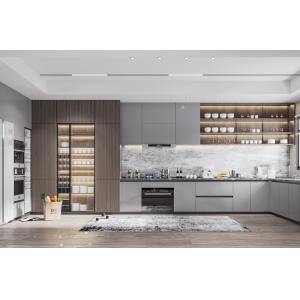 Modern MDF Kitchen Cabinet with High Gloss Lacquer Finish