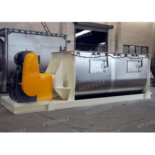 Quality Mild Steel Single Paddle Blender , High Power Horizontal Paddle Mixer wholesale