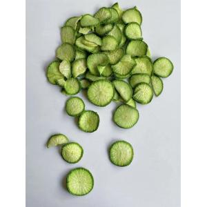 Low Temperature Vacuum Fried Vegetable Chips Crispy Green Radish Healthy Green