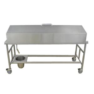 High Quality Stainless Steel Material Mortuary Trolley With Cover For Funeral
