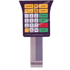 Multi-color Embossed Control Switch Panel For Industrial Control / Medical