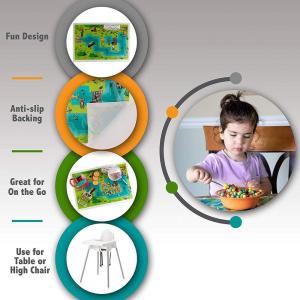 Water Resistant Disposable Table Mat , Germ Free Plastic Sticky Placemats For