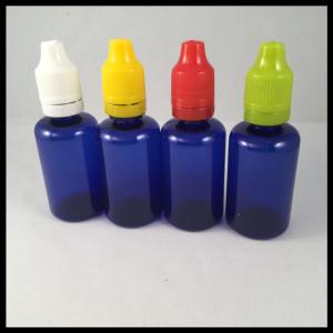 Cheap Blue 30ml Plastic Bottles PET Dropper Bottles E Cig Liquid Bottles for sale