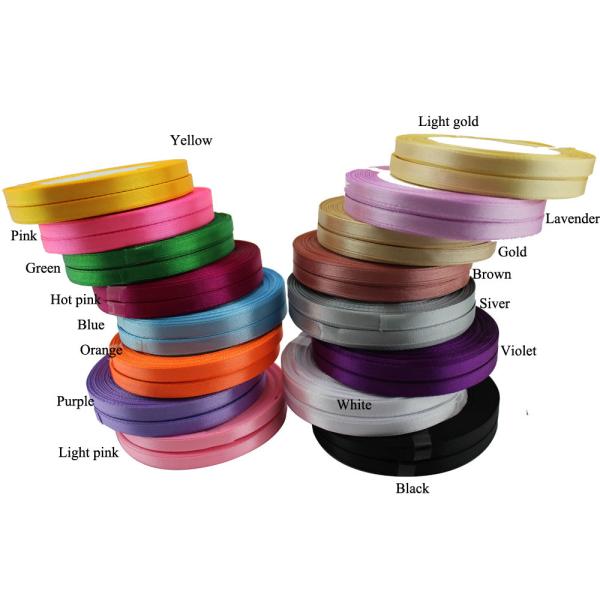 100% Polyester Color Custom Print 4 inch Satin Ribbon For Packing And Gift 196