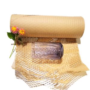 Custom Made 50CM*50M Honeycomb Wrapping Paper Eco Friendly