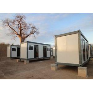 Flat Roof Leisure Modern Container House With Internal Water Draining Design