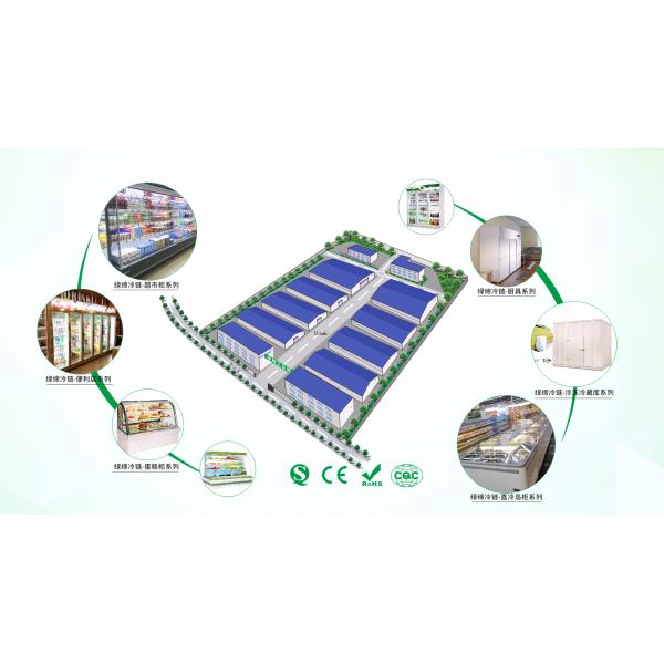 Air Cooling 2-8 Degree PU Panel Stainess Steel Cold Room Chiller For Food Storage