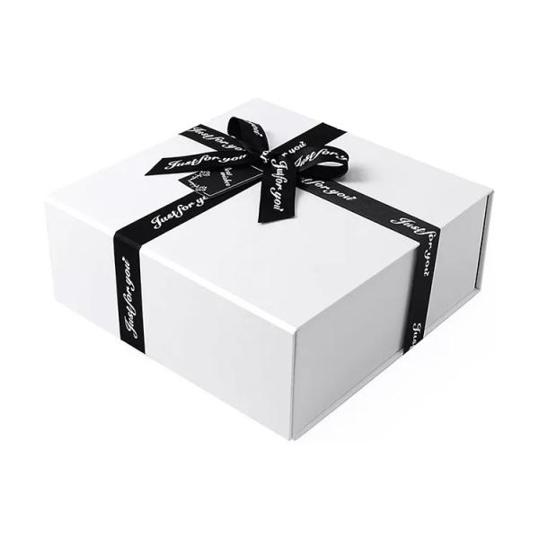 Ribbon Bow Gift Box Packaging Folding Magnetic