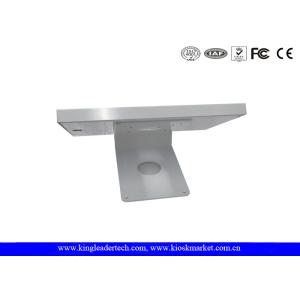 Powder Coated Rugged Metal Ipad Security Kiosk Desktop / Wall Mounting