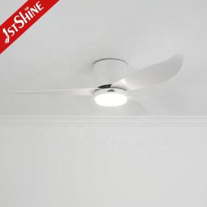 Low Ceiling 42" Flush Mount DC Ceiling Fan with Remote Control and 3 Colors LED