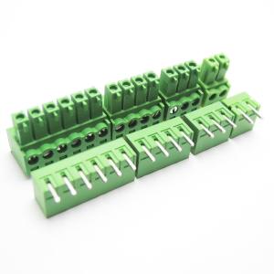 3.81mm Pitch PCB Plug-in Screw Terminal Blocks Plug + Right Angle Pin Header