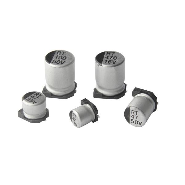 SMD Aluminum Electrolytic Capacitor 100uF 50V For High Density PCB Surface