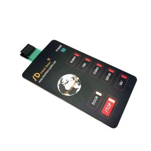 Cheap Carbon Ink Emi Layer 0.125mm Metal Dome Switch With Connector Tail for sale