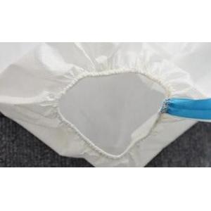 CE FDA Certificated Non Woven Isolation Gown , Anti Virus White Disposable