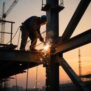 China Corrugated Steel Panel Prefab Metal Warehouse Anti Corrosion Coating Free Design on sale