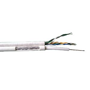 Standard Shield RG59CCS with UTP CAT5E Cable , 24AWG 4 Pairs Lan CAT5E Cable