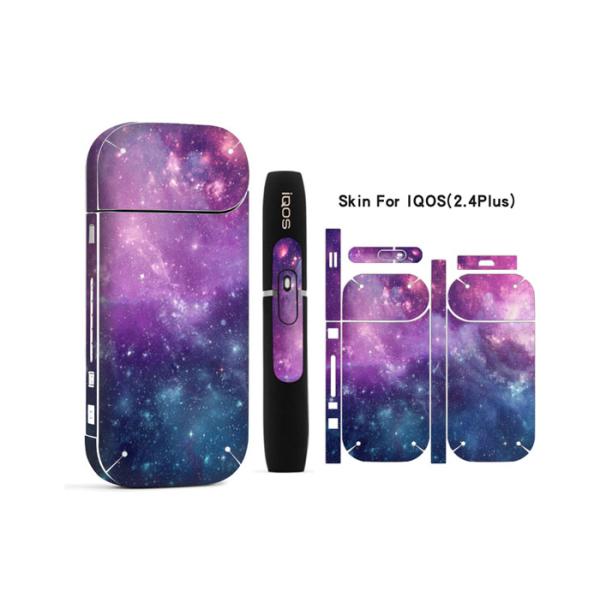 Colorful Skin Electronic Cigarettes Sticker / Waterproof Pvc Sticker For Iqos 2.4plus
