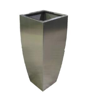 Outside garden metal rectangular planter box flower pot