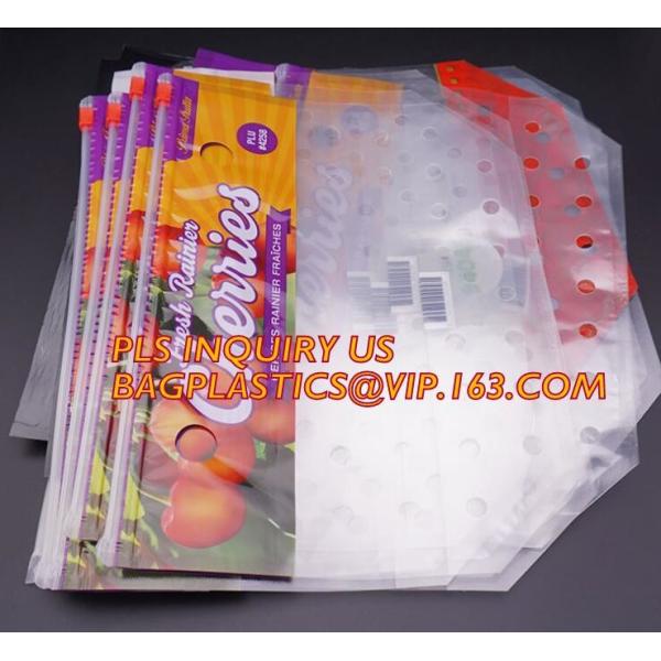 fresh cherries packaging bags with carrier handle, Pack Grape/cherry/Fresh Fruit packaging/Vegetable food Packaging Bag