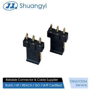 2.54mm Pitch 1×3 Single-Row Pin Header Connector, Gold-Plated PCB Electronic