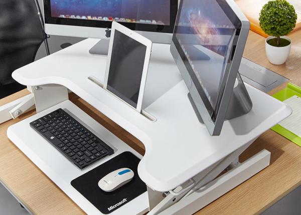 Height Adjustable Modern Office Table Scissor Structure With Gas Spring