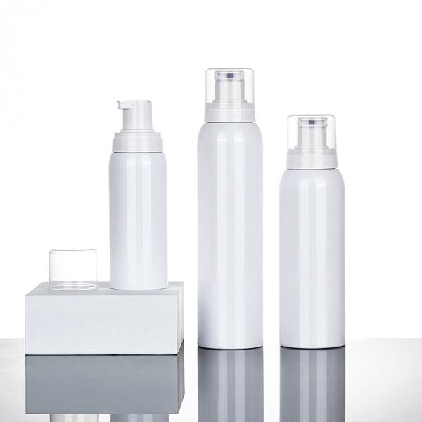 Round 250ml Foaming Pump Bottle Screen Printing For Facial Cleanser