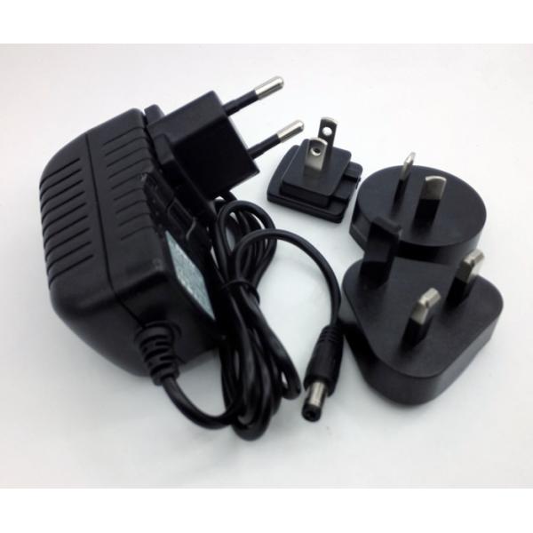 CE RoHS FCC 12V 1.5A 6V 200MA 14v 500ma 13V 6A interchangeable plug power adapter