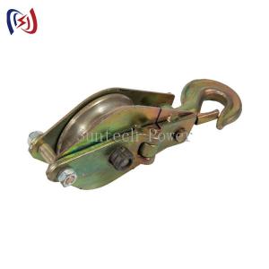 Two Open Type Hook Pulley Block 30kN Conductor Stringing Tools