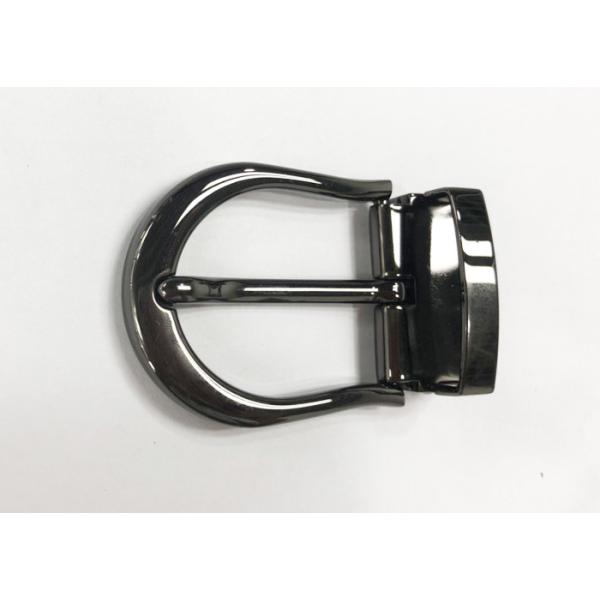 Quality Pin Belt Buckle With Loop Keeper Set Style Zinc Alloy Shiny Gunmetal 35mm For Men Durable Casual Leather Belts wholesale
