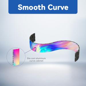 Custom Creative LED Display Screen Flexible Curved Circle Spherical Shape p2