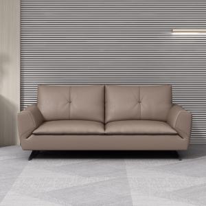 Office Furniture Gray Leather Modular Sectional Sofa Set for Office Collaboratio