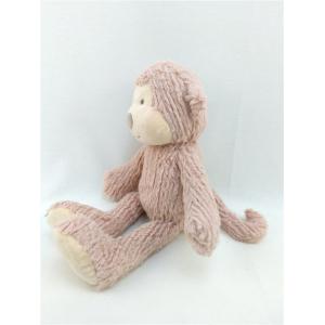 Customized Embroidery Logo Super Soft Plush Toy Cute Kids Stuffed Monkey Toy