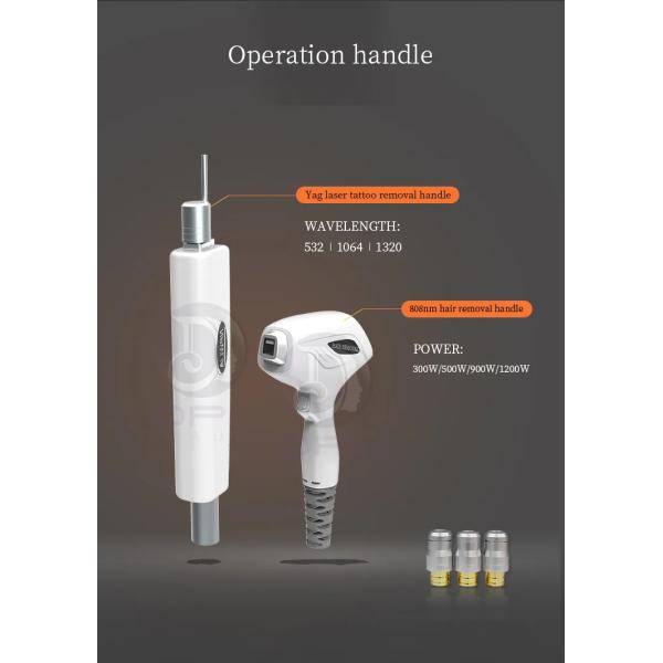 1200W Skin Rejuvenation 2 IN 1 Multifunction Picosecond Laser And Diode Laser Hair Removal Beauty Machine