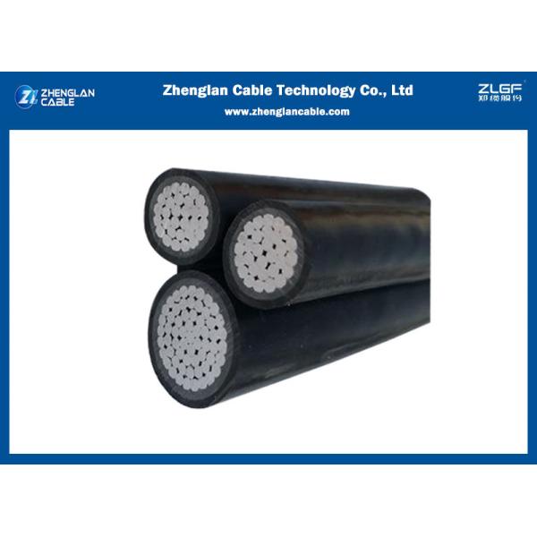 Quality Self Supporting System Overhead Insulated Cable Aluminum Conductor XLPE Insulated 2, 3, 4, 5core Aerial bundled cable wholesale